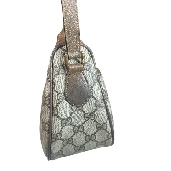 Gucci Brown vintage pvc crossbody bag - Picture 3 of 12